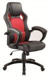 FOTEL OBROTOWY Q-107 CZARNY/CZERWONY