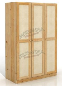 Szafa sosnowa Rattan 3D