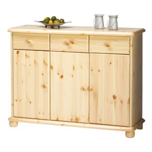 MAX komoda 3+3 sosna naturalna - lite drewno