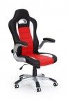 LOTUS fotel gabinetowy czarno-czerwony