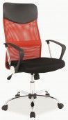 Fotel obrotowy  Q-025 Czerwono/Czarny