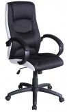 FOTEL OBROTOWY Q-041 CZARNY/BIAŁY