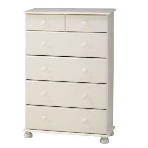 Komoda 2+4 szuflady Richmond kolor biały