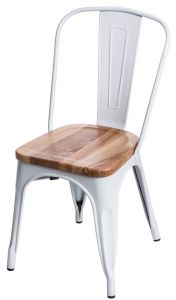 Krzesło Paris Wood jesion insp. Tolix