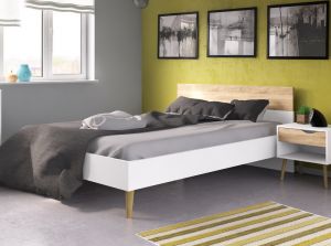 Łóżko Oslo 180x200 w stylu skandynawskim