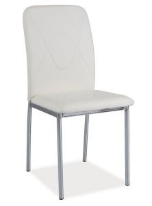 Krzesło z ekoskóry H623 / chrom