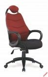 STRIKER fotel gabinetowy czarno-bordowy