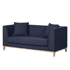LILY nowoczesna sofa 2 os. - granatowy