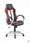 ROADSTER fotel gabinetowy czarno-czerwono-biały