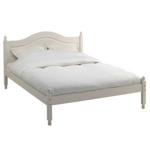 Białe romantyczne łóżko RICHMOND 135cm - biały