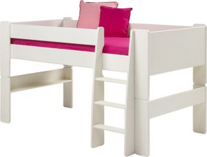 Łóżko piętrowe niskie Steens for kids - biały mdf
