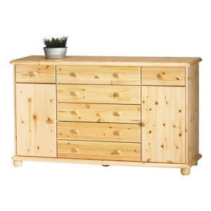 MAX komoda 2+2+5 sosna naturalna - lite drewno