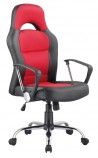 FOTEL OBROTOWY Q-033 CZARNY/CZERWONY