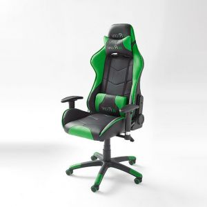 mcRACER fotel biurowy - czarny || zielony
