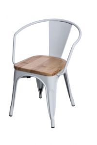 Krzesło Paris Arms Wood jesion insp. Tolix