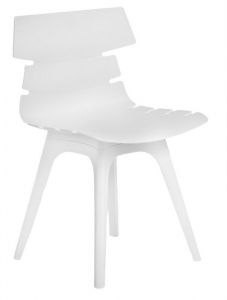 Designerskie krzesło Techno z białą podstawą