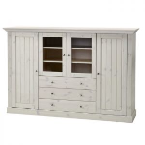Komoda Monaco 3+4 sosna bielona